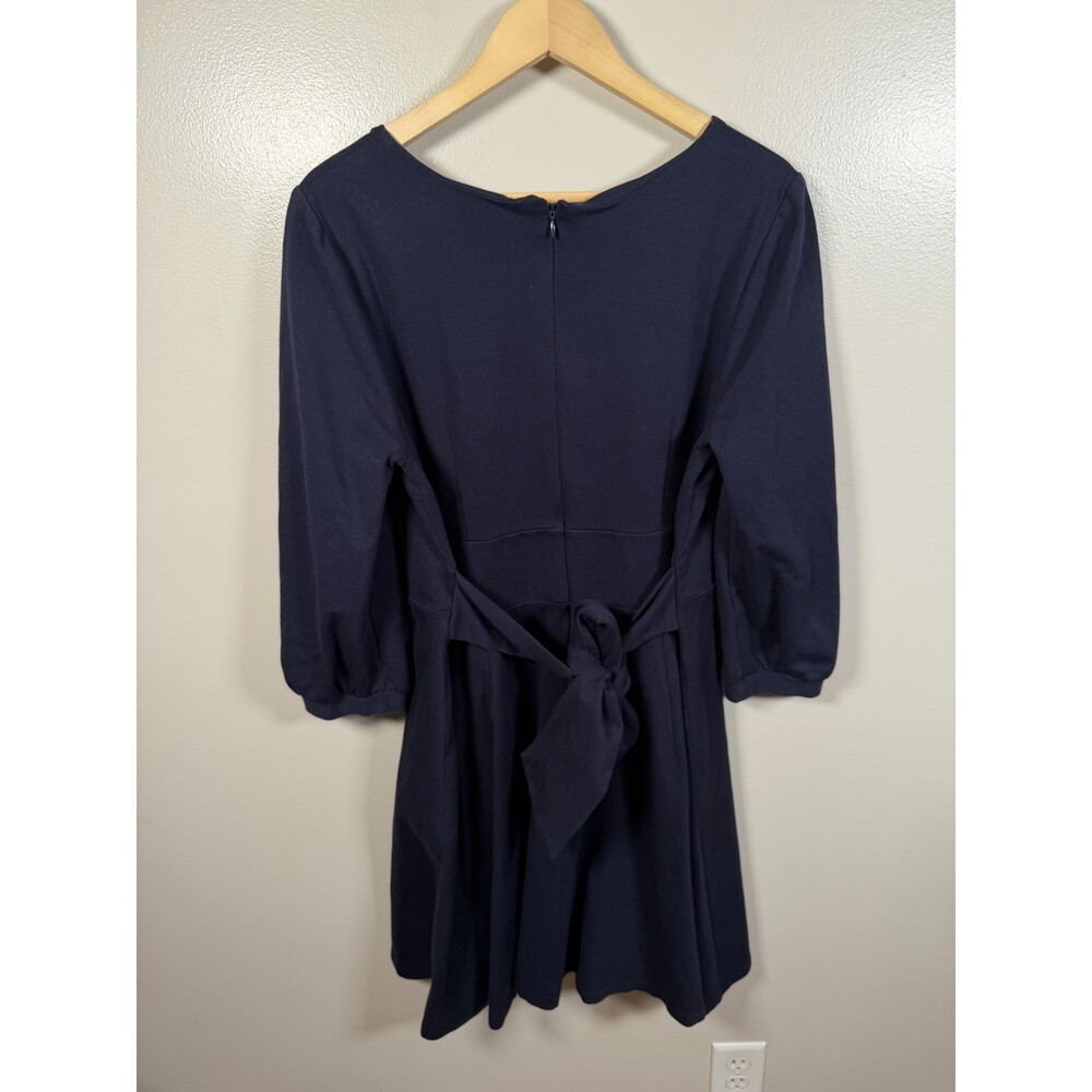 Boden Benedicta Ponte Dress Size 20 R Navy Blue Preppy Work Career Mod Retro - Picture 3 of 11